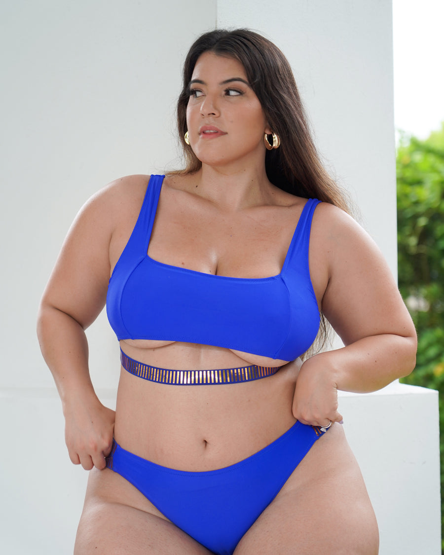 Jasmine Bikini Set in Blue