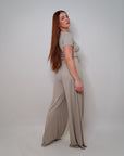 Busy All Day Pant Set in Taupe