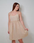 Becca Baby Doll Dress in Taupe