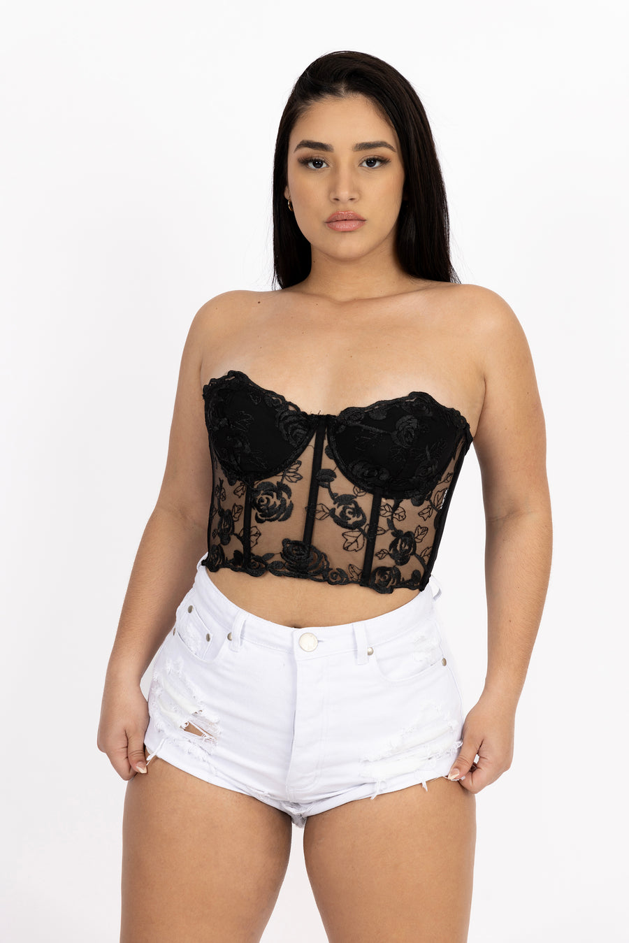 Luxe Lace Bustier Top