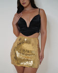 Gold Rush Mini Skirt